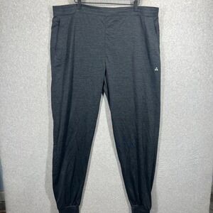 American Tall Joggers Mens 2XL Charcoal Gray Heather Athletic‎ Performance EUC